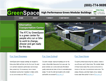 Tablet Screenshot of greenspacebuildings.com